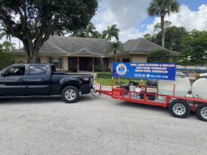 City Pressure Cleaning work truck and trailer 